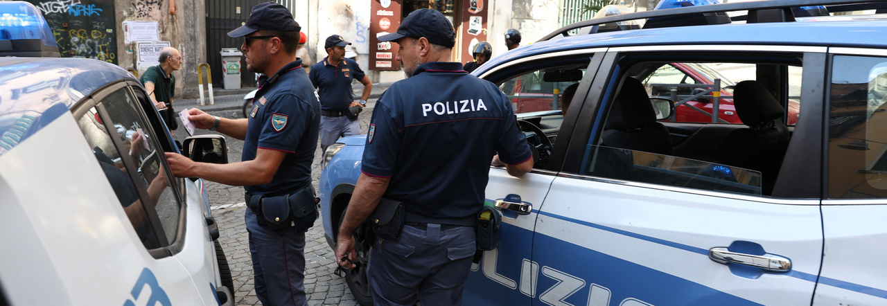 Un blitz della polizia