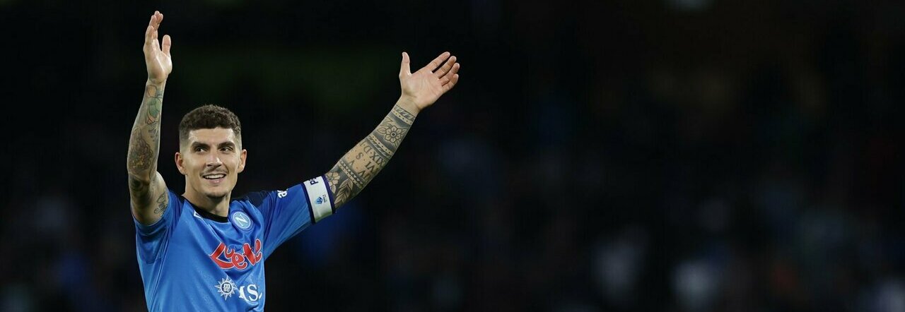 Il capitano azzurro Giovanni Di Lorenzo