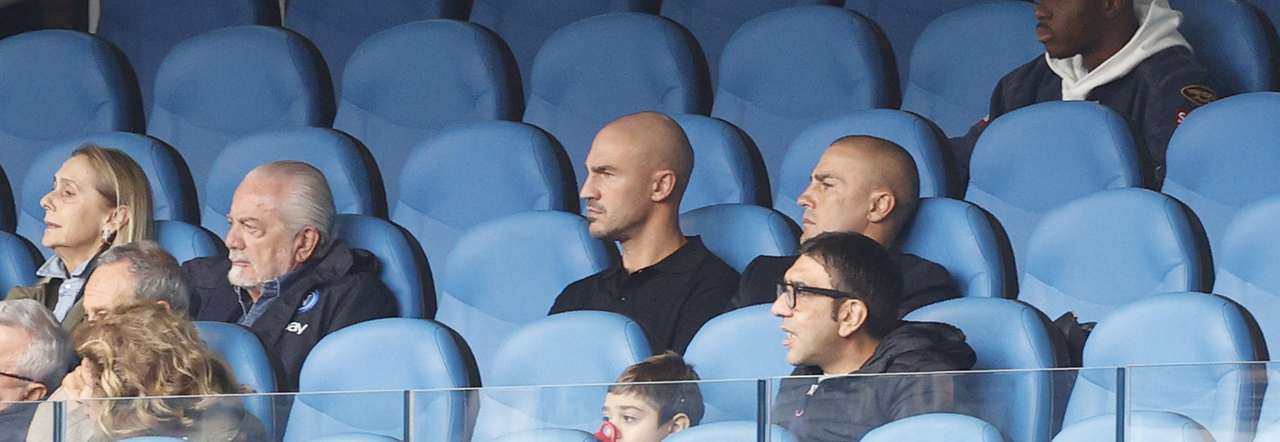 Cannavaro e De Laurentiis allo stadio