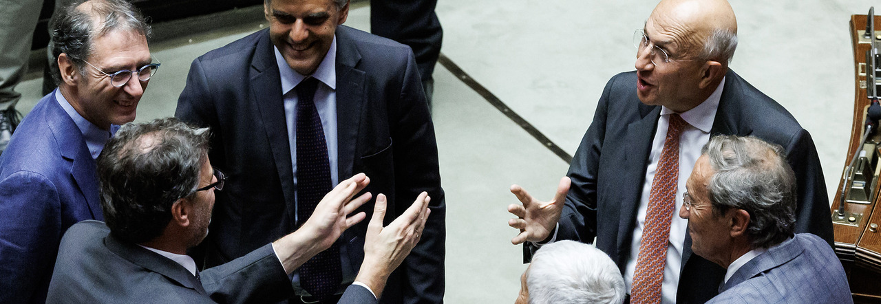 Giancarlo Giorgetti con Antonio Patuelli