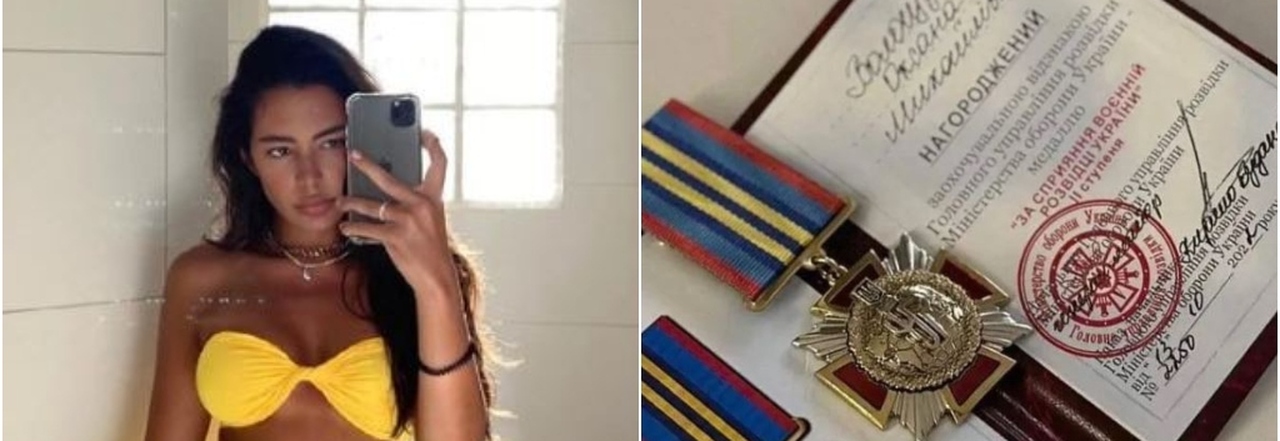 Modella ucraina riceve medaglia dei servizi segreti, il consigliere presidenziale: «Non ne so nulla» . È polemica