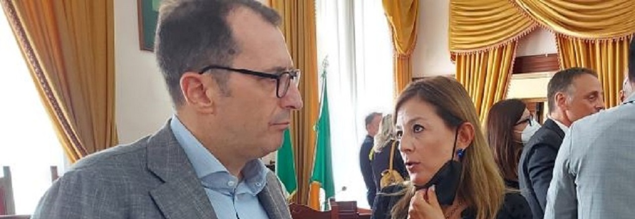 Il sindaco De Maio e l'assessore al bilancio Cesareo
