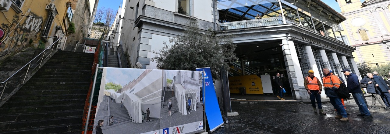 Al via i lavori per scale mobili tra corso Vittorio Emanuele e Montesanto