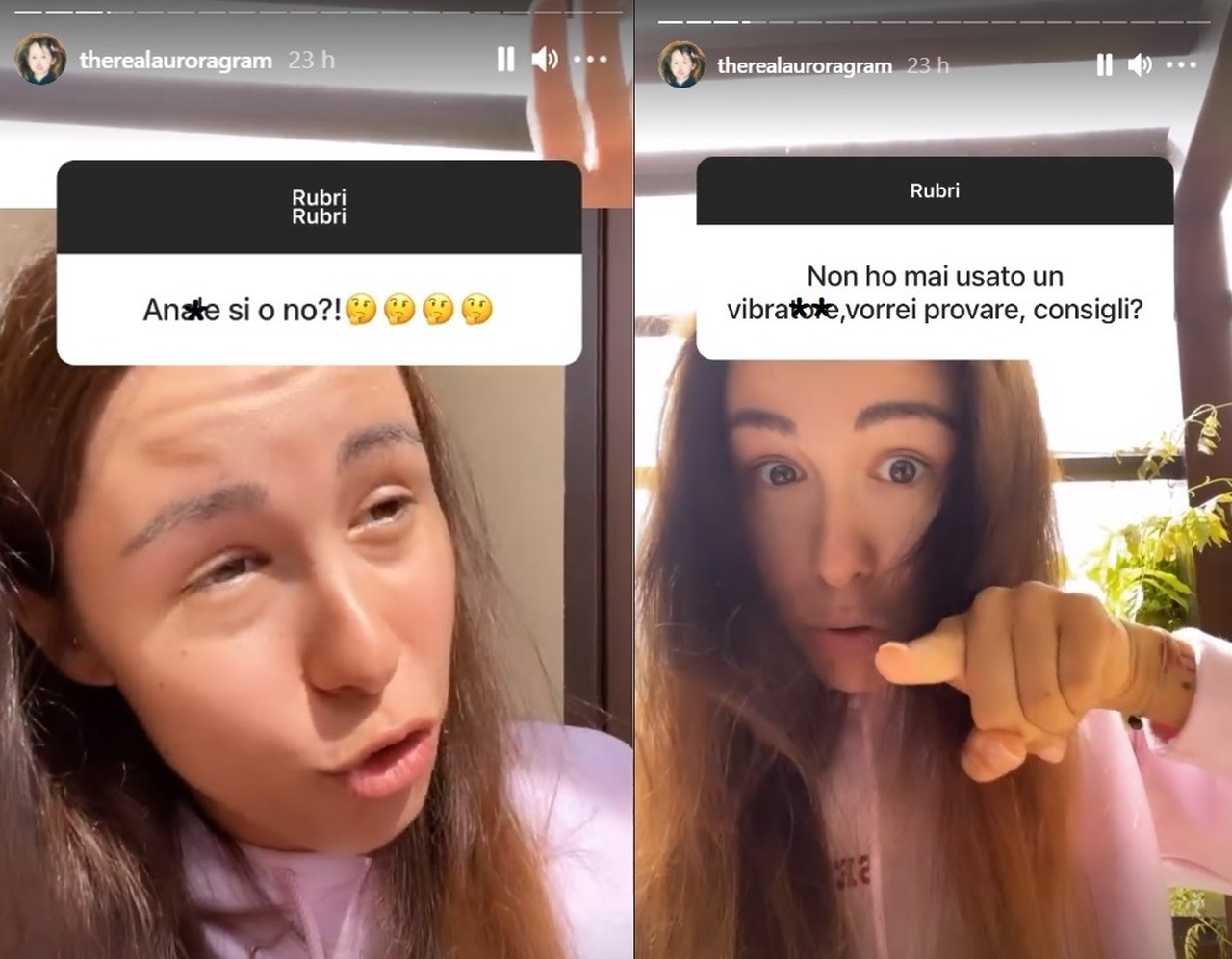 Aurora Ramazzotti sessuologa su Instagram: «Anale sì o no? Fai quello che  ti piace!»