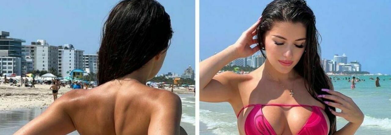 Bikini underboob e fa il pieno di like la modella Jasi sfoggia il