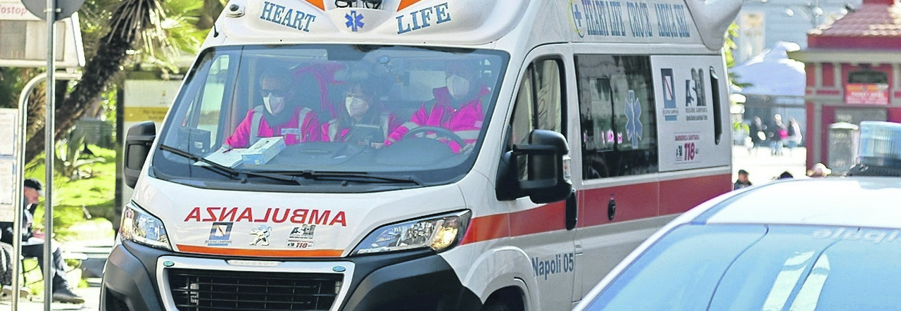 L'intervento dell'ambulanza