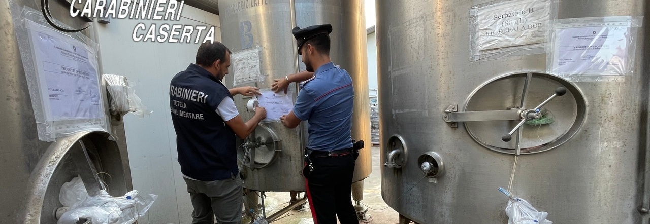 Latte sequestrato dai carabinieri