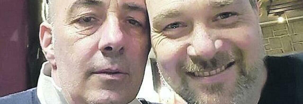 Aldo Gioia con il fratello Giancarlo