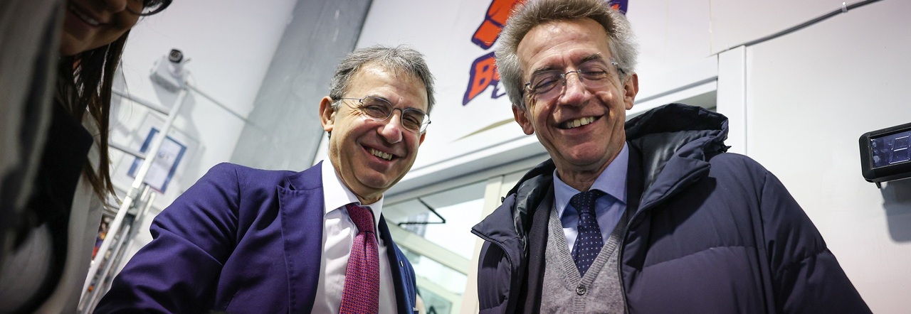 Gaetano Manfredi con Sergio Costa