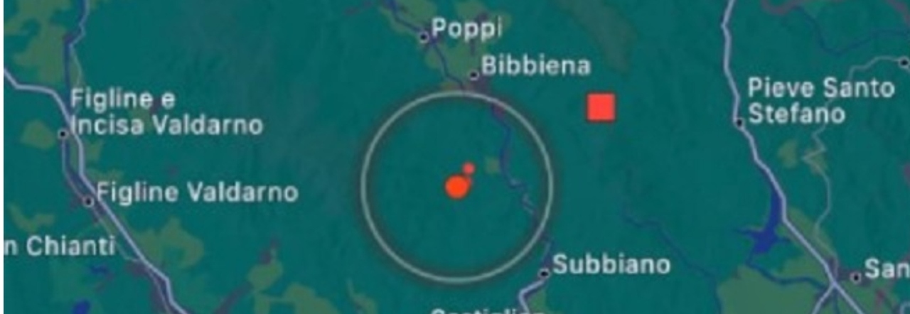 Terremoto oggi ad Arezzo scossa nella notte con epicentro Talla