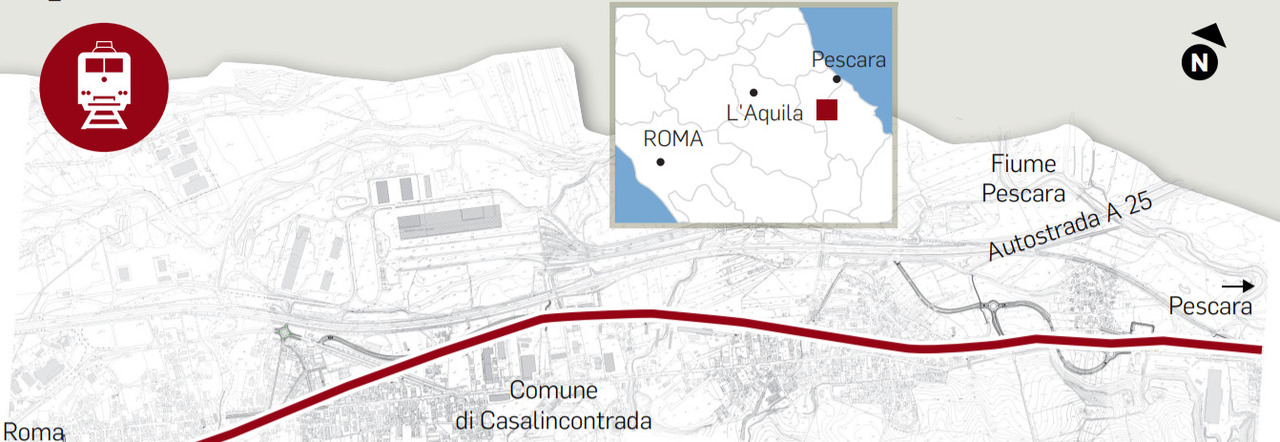 Roma-Pescara, battaglia sul treno che spacca i paesi