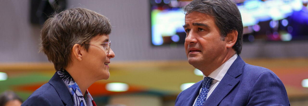 Il ministro Raffaele Fitto a colloquio col ministro tedesco Anna Luehrmann