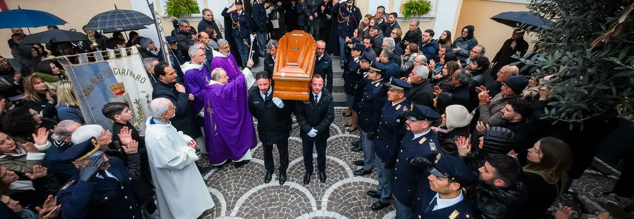 i funerali di Nicola Barbato