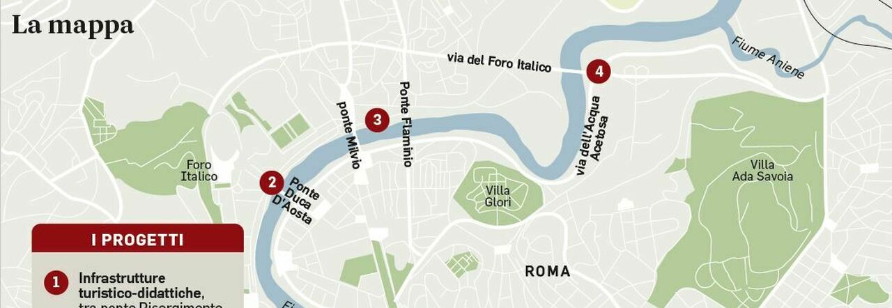 Roma: terrazze, boschi e parchi sul Tevere, partono 5 progetti di riqualificazione