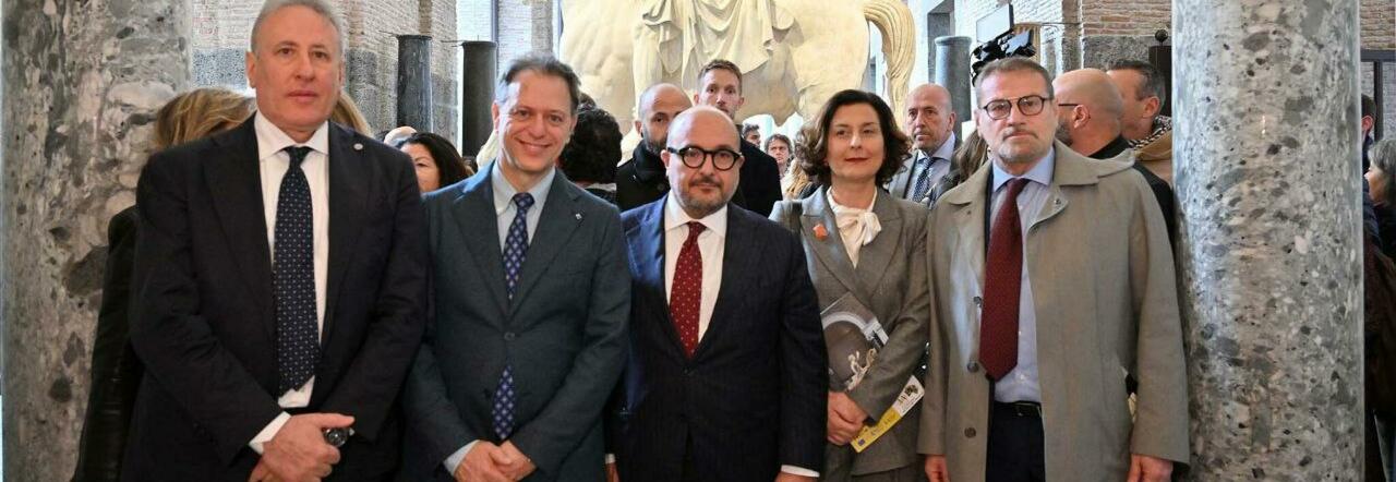 Il ministro Gennaro Sangiuliano al Mann