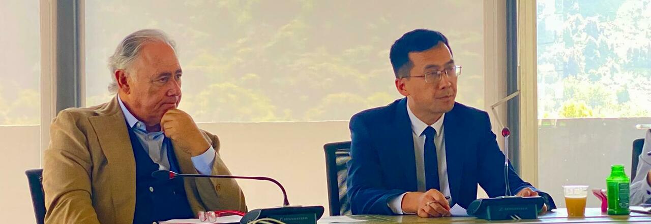 Riccardo Villari e Zhou Xisong all'incontro a Città della Scienza