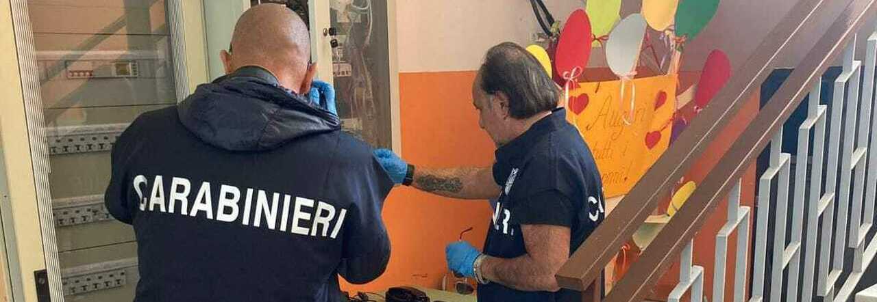 L'intervento dei carabinieri