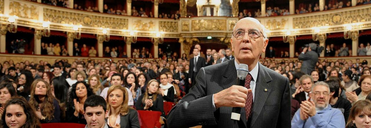 Giorgio Napolitano al San Carlo