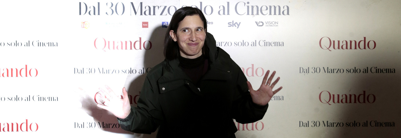 La segretaria del Pd Elly Schlein alla prima del film di Walter Veltroni