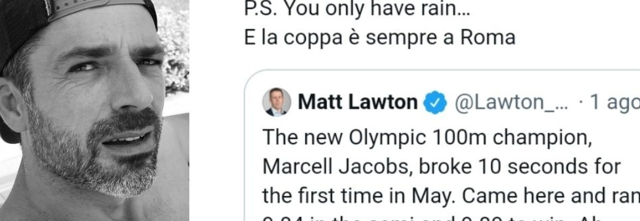Giornalista inglese mette in dubbio la vittoria di Jacobs, la risposta di Luca Argentero spiazza tutti: «Lo sai come ti chiamiamo...»