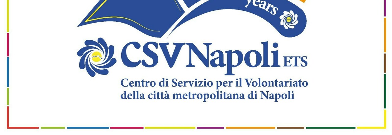 Il logo dei 20 anni del CSV di Napoli
