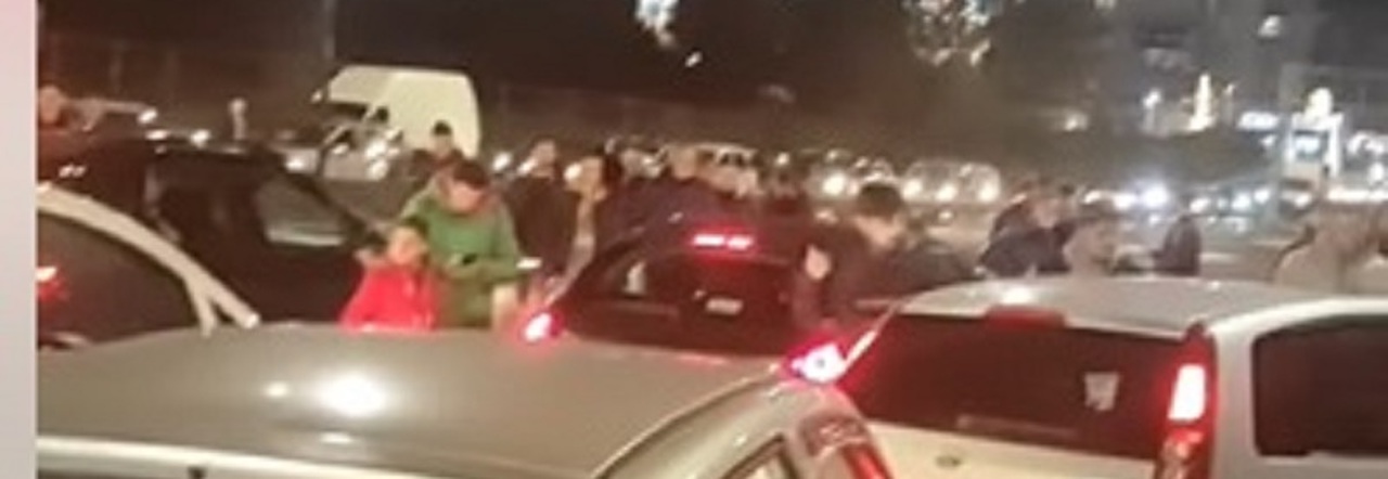 La protesta a Fuorigrotta