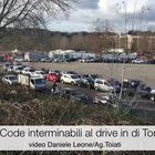 Tamponi a Roma, code interminabili al drive in di Tor di Quinto