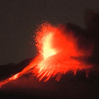 La colata di lava dell'Etna