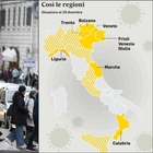 Zona gialla in Lombardia e Lazio, Liguria verso l'arancione: ecco dove corre Omicron