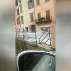 Bomba d'acqua e grandine a Verona: strade e auto sommerse