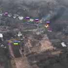 Nova Basan, l'attacco dell'unico carro armato ucraino alla colonna di tank russi