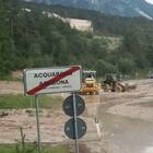 Nubifragio su Cortina, colata di fango ad Acquabona: chiusa la statale 51 d'Alemagna