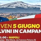 Salvini in Campania, il giallo dell'Etna al posto del Vesuvio sul manifesto. Lui: «Grafica manipolata»