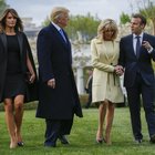 Melania Trump e Brigitte Macron, è guerra di look