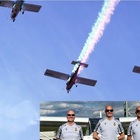 Ecco le frecce rossoverdi, l'Aeroclub Terni: «Così abbiamo omaggiato le Fere»