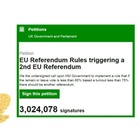 • 3 milioni di firme per rifare il referendum.  Ecco chi l'ha proposto
