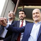 Confronto tv fra Zingaretti, Martina e Giachetti: «Ai gazebo un milione»