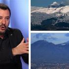 Salvini in Campania, l'errore di geografia sul Vesuvio diventa virale