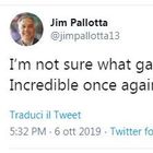 Roma, Pallotta twitta: «Questo non è calcio. Un altro arbitraggio incredibile»