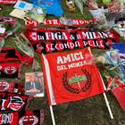 Berlusconi morto, il saluto dei tifosi del Milan e della Curva Sud