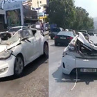 Beirut, guida l'auto distrutta dopo le esplosioni