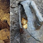 Ritrovate 300 monete d'oro romane del IV secolo: «Valgono milioni di euro» Ritrovate 300 monete d'oro romane del IV secolo: «Valgono milioni di euro»