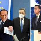 Draghi? «Resti in carica al governo fino al 2023»: cosa hanno detto Di Maio e Berlusconi