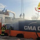 Crotone, esplode container su rimorchiatore ormeggiato al porto