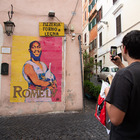 Lukaku alla Roma, murale a Rione Monti per il nuovo bomber giallorosso