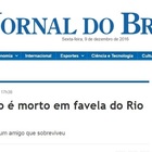 La notizia sui siti brasiliani ed esteri