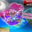Meteo, maltempo sull'Italia: pioggia, temporali, grandine e neve PREVISIONI