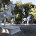Piazza di Siena 2019: i quattro cavalli di design del "Leonardo Horse Project" dominano Villa Borghese
