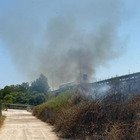Incendio a ridosso della Teramo-Mare: i vigili del fuoco scongiurano la chiusura della strada