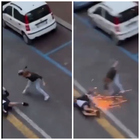 Rissa in centro a colpi di accetta tra 3 uomini: il video virale acquisito dalla polizia